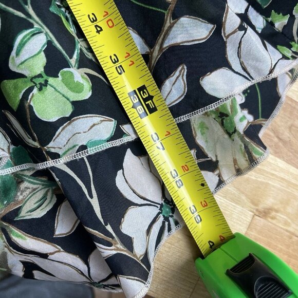 Anthropologie Vanessa Virginia Rainforest 100% Silk Dress Cream Floral Size XSP - Picture 16 of 16